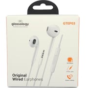 Glassology 344652 Wired In Ear Headset White