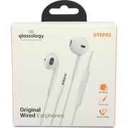 Glassology 344652 Wired In Ear Headset White
