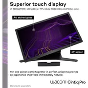 Wacom DTH271K0B-ST Cintiq Pro Display With Stand Bundle 27inch
