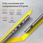 Asus Vivobook Go 15 (2023) Laptop - Intel Core i3-N305 / 15.6inch FHD / 256GB SSD / 8GB RAM / Shared Intel UHD Graphics / Windows 11 Home / English & Arabic Keyboard / Silver / Middle East Version - [E1504GA-NJ233W]