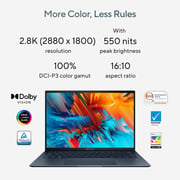 Asus Zenbook S 13 OLED (2023) Laptop - 13th Gen / Intel Core i7-1355U / 13.3inch 2.8K / 1TB SSD / 16GB RAM / Shared Intel Iris Xe Graphics / Windows 11 Home / English & Arabic Keyboard / Grey / Middle East Version - [UX5304VA-OLEDI7T]