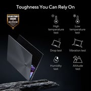 Asus Zenbook Pro 14 Duo OLED UX8402 (2023) Laptop - 13th Gen / Intel Core i9-13900H / 14.5inch 2.8K / 1TB SSD / 32GB RAM / 8GB NVIDIA GeForce RTX 4060 Graphics / Win 11 Home / English & Arabic Keyboard / Black / Middle East Version - [UX8402VV-OLEDI9TB]