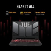 Asus TUF Gaming A15 Gaming (2023) Laptop - AMD Ryzen 9-7940HS / 15.6inch FHD / 1TB SSD / 16GB RAM / 8GB NVIDIA GeForce RTX 4070 Graphics / Windows 11 Home / English & Arabic Keyboard / Mecha Gray / Middle East Version - [FA507XI-LP018W]