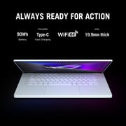 Asus ROG Zephyrus G16 Gaming (2023) Laptop - 13th Gen / Intel Core i9-13900H / 16inch WUXGA / 1TB SSD / 32GB RAM / 8GB NVIDIA GeForce RTX 4070 Graphics / /Windows 11 Home / English & Arabic Keyboard / White / Middle East Version - [GU603VI-N3023W]