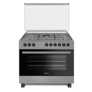 Hisense HGI9B20S 90cm Freestanding Gas Cooker with Dual Fan 105L Multifunction Oven Stainless Steel