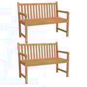 vidaXL 3 Piece Garden Dining Set Solid Wood Teak