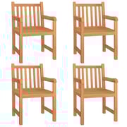 vidaXL 5 Piece Garden Dining Set Solid Wood Teak