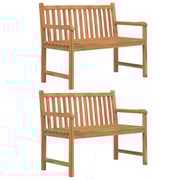 vidaXL 5 Piece Garden Dining Set Solid Wood Teak