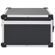 vidaXL CD Case for 60 CDs Aluminium ABS Black