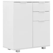 vidaXL Sideboard High Gloss White 71x35x76 cm Engineered Wood