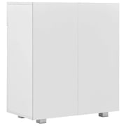 vidaXL Sideboard High Gloss White 71x35x76 cm Engineered Wood