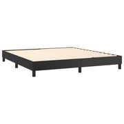 vidaXL Box Spring Bed Frame Black 180x200 cm 6FT Super King Faux Leather