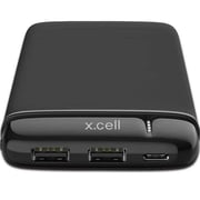 Xcell Power Bank 10000mAh Black XL-BD-PC10KPD-CBMA With USB-C Cable 1.2m