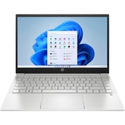 HP Pavilion (2022) Laptop - 12th Gen / Intel Core i5-1235U / 14inch FHD / 512GB SSD / 8GB RAM / 2GB NVIDIA GeForce MX550 Graphics / Windows 11 Home / English & Arabic Keyboard / Silver / Middle East Version - [14-DV2009NE]
