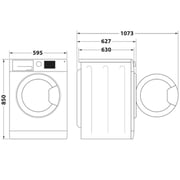 Whirlpool Front Load Washing Machine 8 kg FFB 8259 SV GCC
