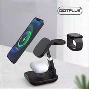 Digitplus 3 In 1 Wireless Charger Black price in Bahrain, Buy Digitplus 3  In 1 Wireless Charger Black in Bahrain.