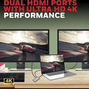 وحدة توصيل 6-1 نوع C مع منفذ مزدوج 4K HDMI من هانيويل