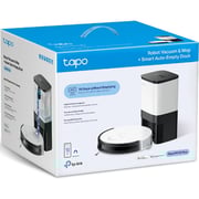 TPLink Robot Vacuum Cleaner & Auto-Empty Dock White Tapo RV10 Plus