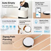 TPLink Robot Vacuum Cleaner & Auto-Empty Dock White Tapo RV10 Plus