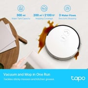 TPLink Robot Vacuum Cleaner & Auto-Empty Dock White Tapo RV10 Plus