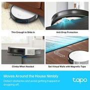 TPLink Robot Vacuum Cleaner & Auto-Empty Dock White Tapo RV10 Plus