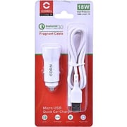 Corn Fast Charge Car Charger White