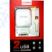 Corn Charger with Micro USB White