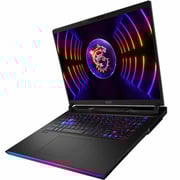 MSI Gaming (2023) Laptop - 13th Gen / Intel Core i9-13980HX / 17inch QHD / 2TB SSD / 32GB RAM / 12GB NVIDIA GeForce RTX 4080 Graphics / Windows 11 Home / English & Arabic Keyboard / Black / Middle East Version - [Raider GE78HX 13VH]
