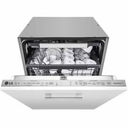 LG QuadWash Built-in Steam Dishwasher, 14 Place Settings, EasyRack Plus, Inverter Direct Drive, ThinQ DBC425TS