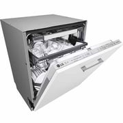 LG QuadWash Built-in Steam Dishwasher, 14 Place Settings, EasyRack Plus, Inverter Direct Drive, ThinQ DBC425TS