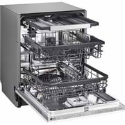 LG QuadWash Built-in Steam Dishwasher, 14 Place Settings, EasyRack Plus, Inverter Direct Drive, ThinQ DBC425TS