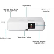 Epson Smart FHD 3 LCD Projector CO-FH02
