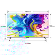تلفزيون ذكي 4K QLED مقاس 85 بوصة موديل 85C645 من تي سي إل