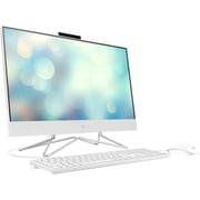 HP All in One 200 G4 Desktop PC- 12th Gen / Core i5 / 21.5inch / 1TB SSD / 16GB RAM / Intel UHD Graphics / Win11 Pro / English & Arabic Keyboard / White / International Version- 5W800ES