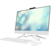 HP All in One 200 G4 Desktop PC- 12th Gen / Core i5 / 21.5inch / 1TB SSD / 16GB RAM / Intel UHD Graphics / Win11 Pro / English & Arabic Keyboard / White / International Version- 5W800ES