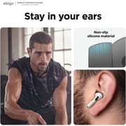 Elago Ear Tips designed for AirPods Pro 2 compatible with Apple AirPods Pro 2nd Gen with Earbuds Cover 3 Sets / 3 Sizes - Dark Grey
