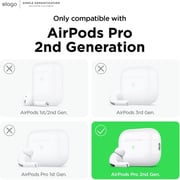 Elago Ear Tips designed for AirPods Pro 2 compatible with Apple AirPods Pro 2nd Gen with Earbuds Cover 3 Sets / 3 Sizes - Dark Grey