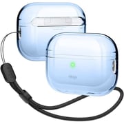 Elago Compatible with AirPods Pro 2nd Generation Case Clear with Lanyard - Compatible with AirPods Pro 2 Case, Protective Cover, Shockproof, Wireless Charging, Reduced Yellowing [Aqua Blue]
