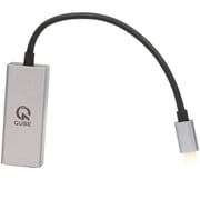 Qube Avalanche Display USB 3.0 to RJ 45 Cable Grey