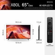 Sony KD65X80L 4K HDR Smart Google LED Television 65inch (2023 Model)