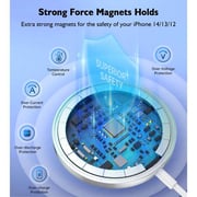 Choetech Magleap Magnetic Wireless Charger White