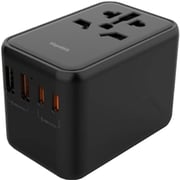 Blupebble 1 Pc World Travel Adapter Black
