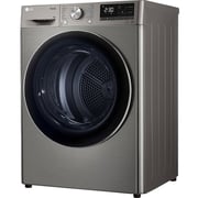 LG Energy Saving Dryer, 9kg, Silver, Capable Drying with Dual Heat Pump