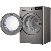 LG Energy Saving Dryer, 9kg, Silver, Capable Drying with Dual Heat Pump