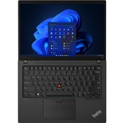 Lenovo ThinkPad T14s Gen 3 (Intel) (2022) Laptop - 12th Gen / Intel Core i7-1255U / 14inch WUXGA / 512GB SSD / 16GB RAM / Shared Intel Iris Xe Graphics / Windows 11 Pro / English & Arabic Keyboard / Black / Middle East Version - [21BR0090GR]
