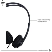 HP T1A66AA Wired On Ear Headset Black