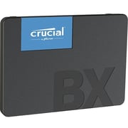 محرك أقراص SSD المحمول Crucial BX500 بواجهة SATA وسعة تخزين 500 جيجابايت، يتميز بتقنية الذاكرة ثلاثية الأبعاد 3D NAND ويأتي بحجم 2.5 بوصة، بلون رمادي موديل CT500BX500SSD1