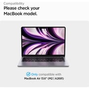 Spigen Urban Fit desig Case Cover Black MacBook Air M2 2022 13.6