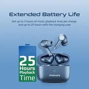 Promate PROPODS.BLUE True Wireless Earbuds & Charging Case Blue