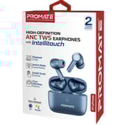 Promate PROPODS.BLUE True Wireless Earbuds & Charging Case Blue
